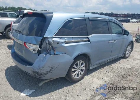 2014 Honda Odyssey Ex-L from USA, damaged, VIN 5FNRL5H62EB070838